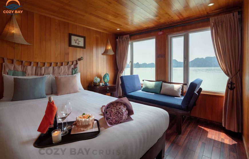 Cozy Cruise 3* 2 Days 1  Night – Ha Long Bay- Surprising Cave- Tittop Island